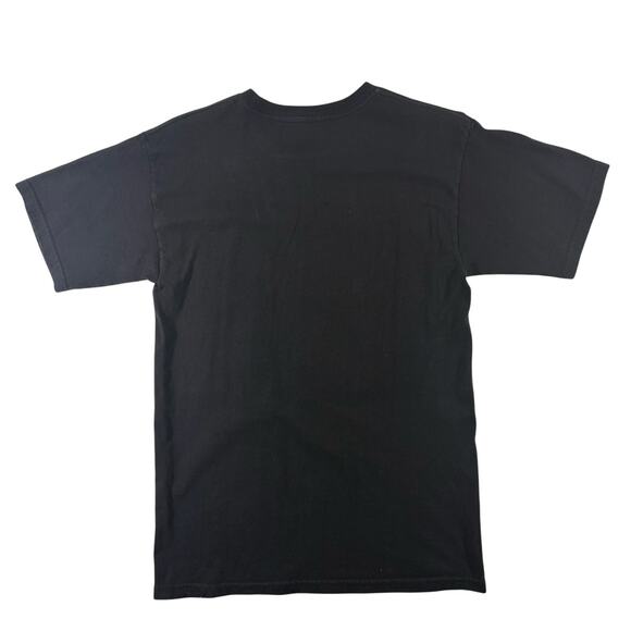 Adidas Men’s Small Black Trefoil T-Shirt Orange Aqua Graphic Tee - Picture 2 of 6